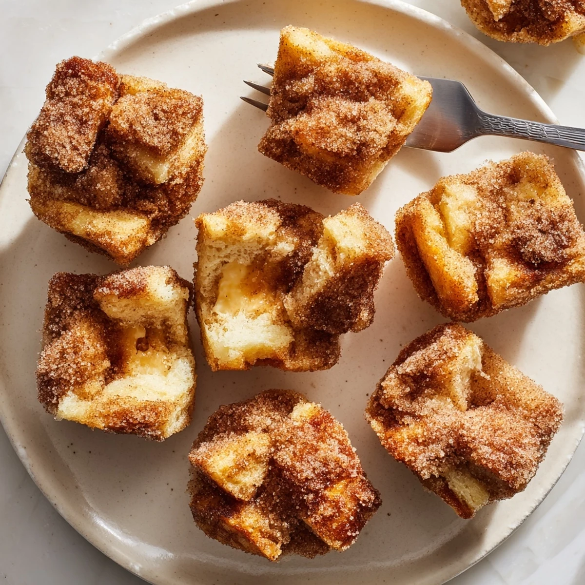 A basket of freshly baked Cinnamon Sugar French Toast Muffins served with fresh berries and a side of butter.