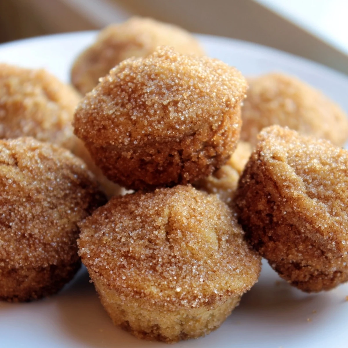 Bite-sized warm muffins coated in sweet cinnamon sugar for breakfast or snacking