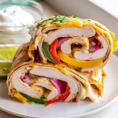 Baked Chicken Fajita Roll Ups
